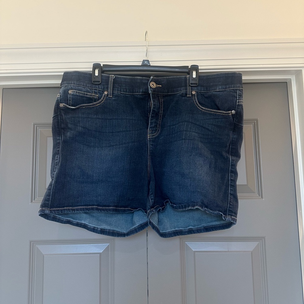 Torrid Dark Blue Jean Shorts